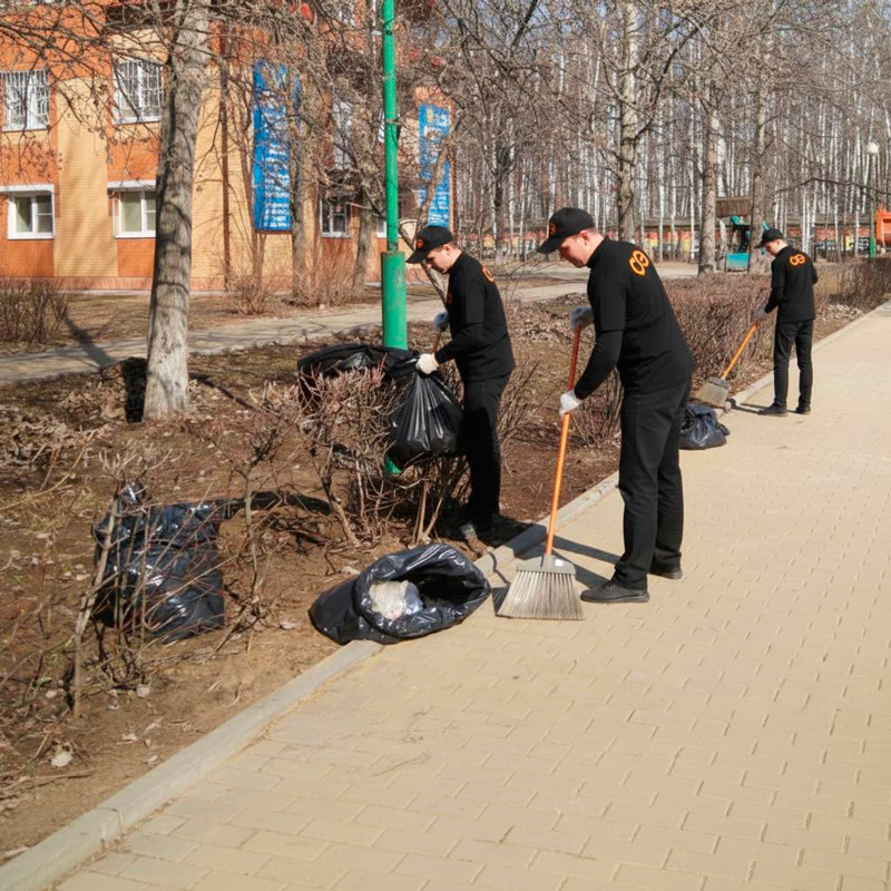 Уборка территории  в Заозерном